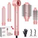 5 in 1 Hot Air Styler Wrap, Hair Dryer & Blow Dryer Brush with Auto Wrap Curls, 110,000 RPM Hot Air Styler for Fast Drying, Curling, Smoothing, Blowouts & Frizz-Free Volume, No Heat Damage
