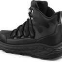 Ayekdeo Slip On Steel Toe Shoes for Men Work Safety Sneakers Comfortable Indestructible Industrial Construction Footwear (Black)