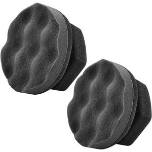 IPELY 2 Pack Large Tire Shine Applicator Pad, Durable and Reusable Hex-Grip Tire Dressing Applicator Pad for Applying Tire Shine