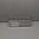 Ice Chilled Condiment Server Caddy, Bar Fruit Caddy with Lid and 5 Removable Compartments, Plastic Storage Food Container Clear Ice Condiment Serving Tray for Party, Toppings Bar Container
