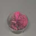 Pink Binder Clips Paper Clips,380 PCS Assorted Sizes Paperclips Paper Clamps Rubber Bands for Files, Papers, Home Supplies (Pink)