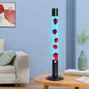 Liquid Motion Lamp, 30-Inch Magma Lamps for Adults Kids with Red Wax in Blue Liquid Motion Lamp Cool Home Office Decoration (Blue Water Red Wax)