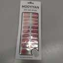 9 x MOOYIYAN Gloss Nail Strips|Uv Free|22 Pcs,Gel Nail Stickers|Long Lasting Two Weeks and Easy to Apply&Remove|Dazzle Pink