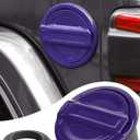 Savadicar Gas Cap Cover, Fuel Filler Tank Door Compatible with 2018-2025 Jeep Wrangler JL JLU 4xe 2 and 4 Door, ABS + Aluminum Alloy Structure, Replacement Accessories, Purple