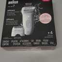 Braun Epilator Silk-épil 7, Hair Removal Device, Women Shaver & Trimmer, Wet and Dry, Wide Head, Includes Shaver Head and Trimmer Comb, SE7-041, Silver