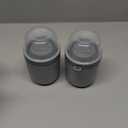 Yogurt Container Parfait Cups with Lids and Spoons, Cereal Cup On the Go, Plastic Airtight Snack Crunch Storage Container (2-Pack, Gray)