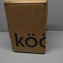 Kook Glass Drink Dispenser, with Leak-Proof Stainless Steel Spigot and Customizable Label Tag, Clear Mason Jar, Beverage Storage for Fridge, for Water, Iced Tea, Sangria, Lemonade, 1.25 Gallon