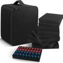 Miniature Storage Figure Case -352 Slot Figurine Minature Box Compatible with D&D,40K and More(Case Only) (Black)