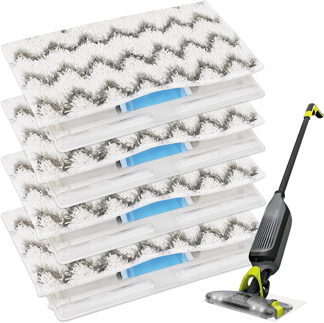 Reusable Replacement Pads Fit Shark Vac Mop VM252 VM251 VM250 VM200 VM190 VC205 QM250, Reusable Wet and Dry Mop Pads, Vacuum Mopping Pad Refills for Hard Floor Cleaning4