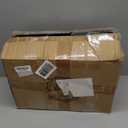 Outdoor Christmas Tree Urn Filler 2 Set, Pre-lit Artificial Flocked Xmas Tree with Cones & Red Berries, Small Christmas Tree with 70 Warm Lights (Green)