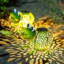 Solar Lanterns Outdoor Waterproof, 2 Pack Frog Solar Lights with Auto On/Off for Garden Yard Pathway Table Decor,2025 Gardening Lovers Mom Gifts