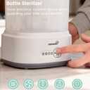 GROWNSY Bottle Sterilizer and Dryer, Compact Electric Steam Baby Bottle Sterilizer (Esterilizador de Biberones), Bottle Sanitizer for Baby Bottles, Pacifiers, Pump Parts