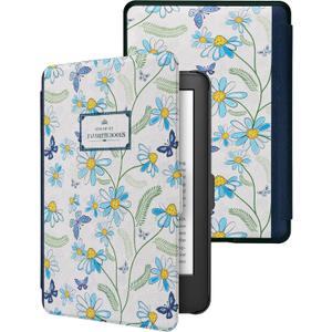 WALNEW Case for 6 Kindle Paperwhite 2012-2017(Model No.EY21 or DP75SDI) - PU Leather Case Smart Protective Cover Only Fits Old Generation Kindle Paperwhite Prior to 2018 (Naturalbook)