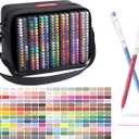252 Pack Acrylic Colored Gel Pens Set,Quick Dry 0.6mm Fine Point Ink Pens