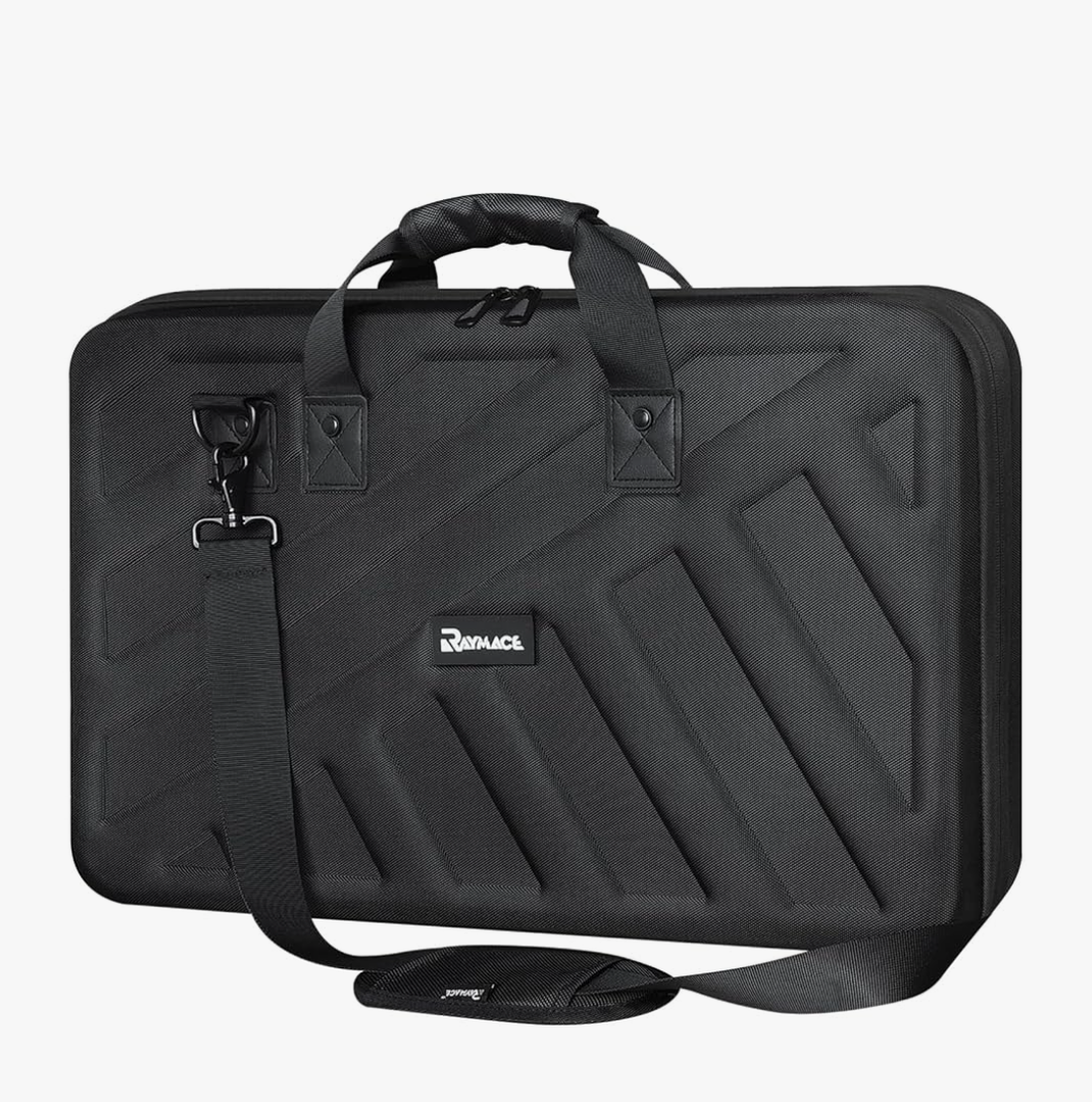 RAYMACE Hard EVA DJ Controller Case Fits Pioneer DJ RX,SX,SX2, SX3,DDJ-FLX6,Denon MC7000 Protective Travel Storage Bag（27.2x 15.7 x 3.9 inch
