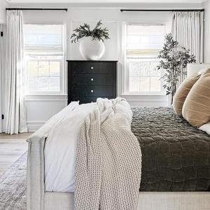 TWOPAGES 72 W x 102 L inch Pinch Pleated Curtain Blackout Linen Drapery for Bedroom Living Room Theater Patio Door (1 Panel),Beige White