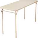 Cosco Folding Serving Table, 20" x 48", Antique Linen