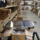 Elite Gourmet EWM-9933 Triple 3 x 2.5 Quart Trays Buffet Server 7.5 Qt Oven Safe Pan Food Warmer, Temperature Control, Clear Slotted Lids, Perfect for Parties, Entertaining & Holidays, Stainless Steel