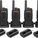 Retevis RT68 Walkie Talkies for Adults, 2 Way Radios Long Range, Hands Free, 1200mAh Battery, Portable Walkie Talkie Rechargeable with USB Charging Base, for Hunting Hiking (4 Pack)