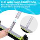 Sepetrel Pool Brush Head for Cleaning Walls,Heavy Duty Inground/Above Ground Swimming Pool Round Scrub Brushes with Premium Strong Bristle & Reinforced Aluminium Back (HEMISPHERICAL)