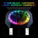 Black Shark Magnetic Phone Cooler 5 Pro - 18 Addressable RGB LEDs, Detachable Grip, APP-Controlled Thermostatic Cooling Fan for iPhone MagSafe/Android/iPad -Gaming/Streaming/Photography