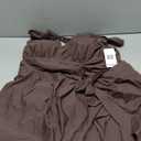Charmo Plus Size Swimsuit for Women Swim Dress Scalloped One Piece Tummy Control Bathing Suit Ruched Swim Suits 2026 (1X, Brown)