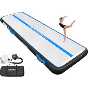 VOFiTNY All Purpose Gymnastics Mat 10' x 3.3' x 4" Sturdy Inflatable Tumble Track for Home/Gym