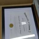 Americanflat 11x14 Diploma Frame with Shatter-Resistant Glass - Use as 8.5x11 Frame with Mat or Display 11x14 Documents Without Mat - Certificate Frames with Engineered Wood for Wall Display - Black