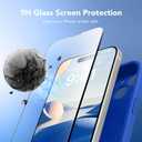 Magnetic for iPhone 15 Case, Compatible with MagSafe, [Screen Protector + Full Camera Protection], Silicone Shockproof Anti-Scratch Protective Phone Case for iPhone 15 6.1", Klein Blue