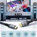 Certified 10K 8K HDMI 2.1 Cable 10 FT, 48Gbps Ultra High Speed HDMI Cord Ethernet CEC 4K 240Hz 165Hz 144Hz 120Hz 8K 60Hz eARC Netflix HDCP2.3 HDR10+ PC Laptop RTX5090 TV Monitor Projector X-box PS5