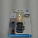 GE Vintage LED Edison Night Light, Plug-in, Dusk to Dawn Sensor, Farmhouse Decor, Mood Lighting, Home Decor, Ambient Lighting, LED Lights for Bedroom, Bathroom, Kitchen, Hallway, Black, 1 Pack, 64346 - Amazon.com