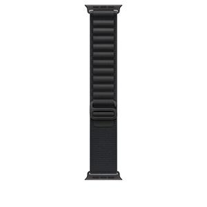 Apple Watch Band - Alpine Loop - 4mm - Black - Large - Black Titanium Finish