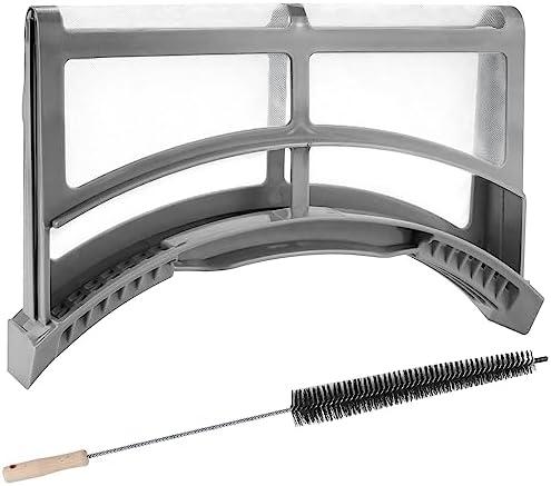 Upgraded AMI PARTS DC61-02595A Dryer Lint Filter Case Screen with Dryer Lint Brush - Stainless Steel Screen and ABS Frame - Fit for sam-sung Dryer, Replaces 2069505, PS4206799, AP4578777, EAP4206799