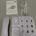 JF11W Big Button Phone for Seniors Home Phone Corded Landline Phone for Elderly Amplified Telephone for Hearing Impaired Aid Telephones with Loud Speakerphone Desktop Telephone