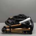 2 in 1 Baby Stroller, Convertible Bassinet Pushchair for Infants and Newborns 0-36 Months (Gold)
