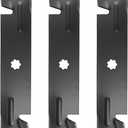 ACEBRI Mulching Blade 48 '' Fit for John Deere AM141035, GX21784,for John Deere GX21786, GY20852 145 D 140 150 155 C 160 LA 130 140 145 165 X 165 S 140 S 170 E 140 Mower Blades 3Pack