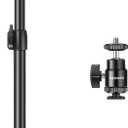 NEEWER Camera Desk Mount with C Clamp, 2 Pack 13.8"-23.6" Adjustable Desktop Light Stands with 1/4" Ball Heads Cold Shoe Adapters Long Handles for Webcam DSLR Camera Monitor Ring Light, Max Load 5kg