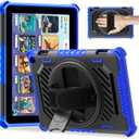 for Flre HD 8 & 8 Plus Case 12th/10th Generation (2024/2022/2020 Release) with 360 Kickstand Hand Strap for Kids