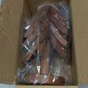 Wooden Trivets for Hot Dishes, Hot Dish Coaster with Tree-Shaped Wood Collapsible Hot Pad Trivet Tree for Restaurant, 4 Wooden Trivet + 1 StandWalnut Wood