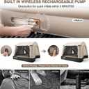 Inflatable Truck Bed Tent & Air Mattress, Truck Air Mattress for 5.5-6.5FT, 12'' Height 2-3 Person Fast Setup Ground & Pickup Tent Mattress with Rechargeable Pump for Camping Travel, 600lbs Max, Twin