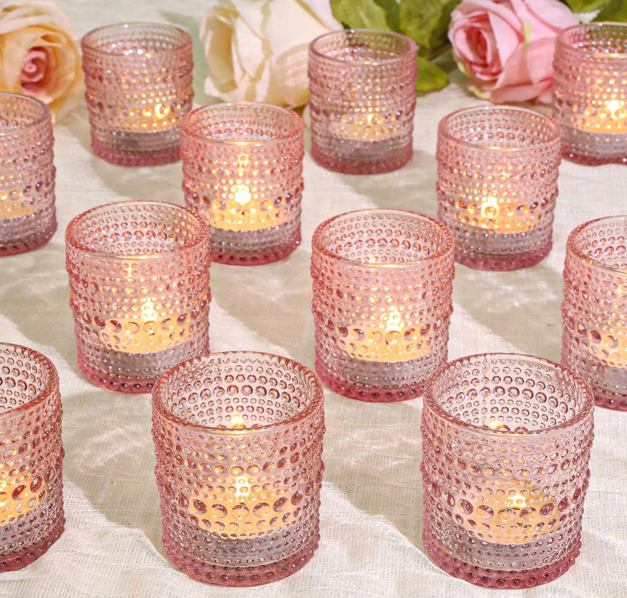 Supmind 24 PCs Votive Candle holders 1 broken