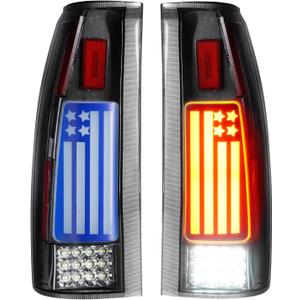 LED Tail Light Fit for Chevy & GMC C/K 1500 88-99, for C/K 2500 3500 88-00, for C/K 1500 2500 Suburban 92-99, for Blazer 92-94, for Tahoe 1995-1999, for Yukon, for Cadillac Escalade 99-00, Clear Lens