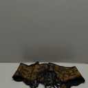 Scarlet Darkness Corset Belt for Women Vintage Renaissance Floral Underbust Corsets (10, Black White Floral)