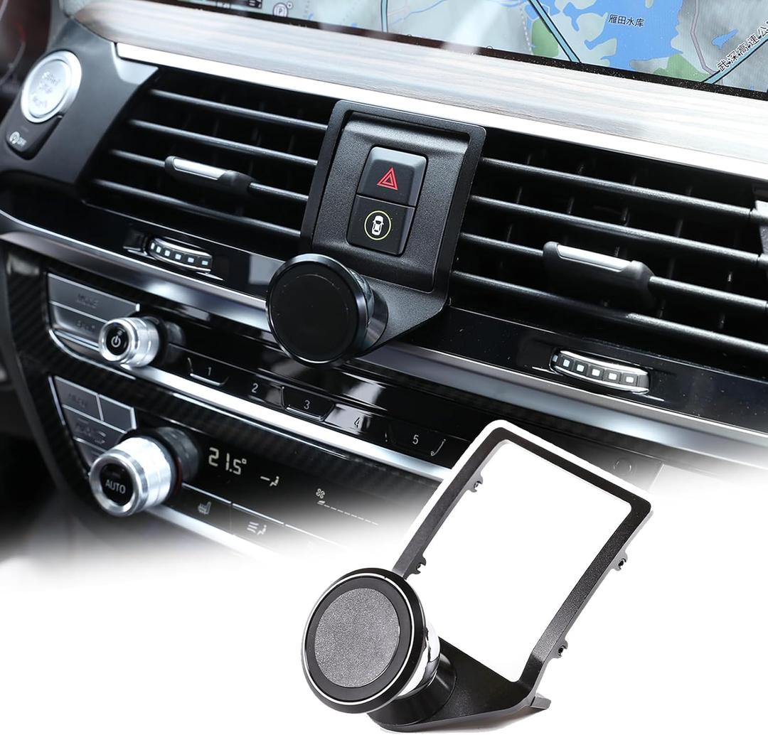 360-Degree Rotary Cell Phone Holder Mobile Phone Mount Compatible with BMW X3 X4 G01 G02 2018-2021 Black