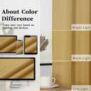 Gwine Gold Short Curtains 2 Panels Set, Light Filtering Faux Linen Textured Small Kitchen Curtains Over Sink, Rod Pocket Tier Curtain for Bathroom Basement RV Camper, Each 30" Wx24 L, 2PCS