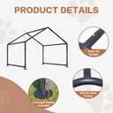 Extra Large Dog Shade Shelter 4'x4'x3' Waterproof, Outdoor Tent Canopy with Three-Sided Breathable Mesh Windows for Pet Medium Large Dogs, Cats, Pigs