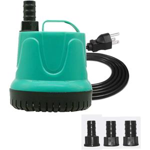 Upettools Submersible Water Pump, Ultra Silence Circulation Multifunctional Water Pump with Handle For Pond, Aquarium, Hydroponics, Fish Tank Fountain with 4.6ft (1.4M) Power Cord (220GPH, 25W) Green