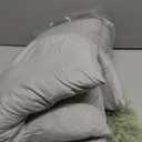 Bedfolks Waterproof Dog Crate Pad, Plush Dog Kennel Bed with Removable Cover, Faux Fur, Washable, 23"x18", Sage Green