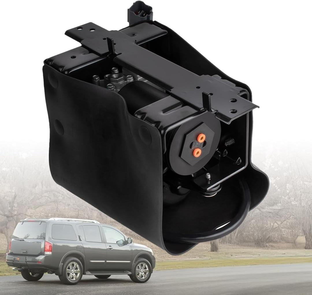 949-500 534001LA4C Air Ride Suspension Compressor Pump Compatible with 2004-2013 Infiniti QX56, 2005-2019 Nissan Armada Car Suspension System Replace 534007S600