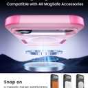 Magnetic for iPhone Air Case [Compatible with MagSafe] [Shockproof] [Heavy Duty Protection] Pocket-Friendly & Tough Non-Slip Protective Phone Cover for iPhone Air 6.5", Pink